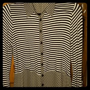 Black and white shirt